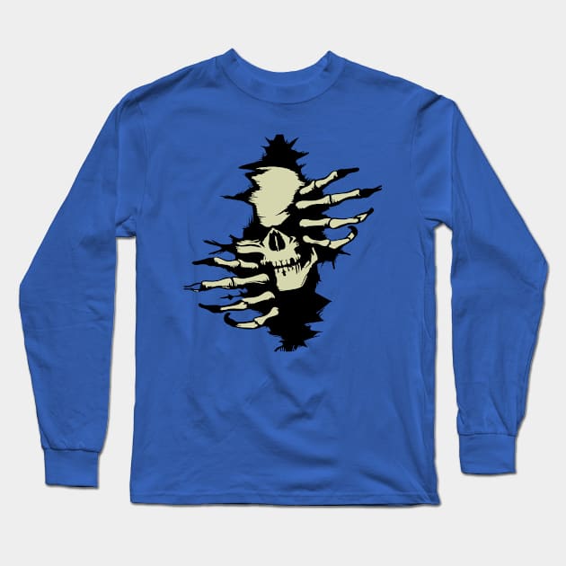 skull monster bones Long Sleeve T-Shirt by Supertrooper